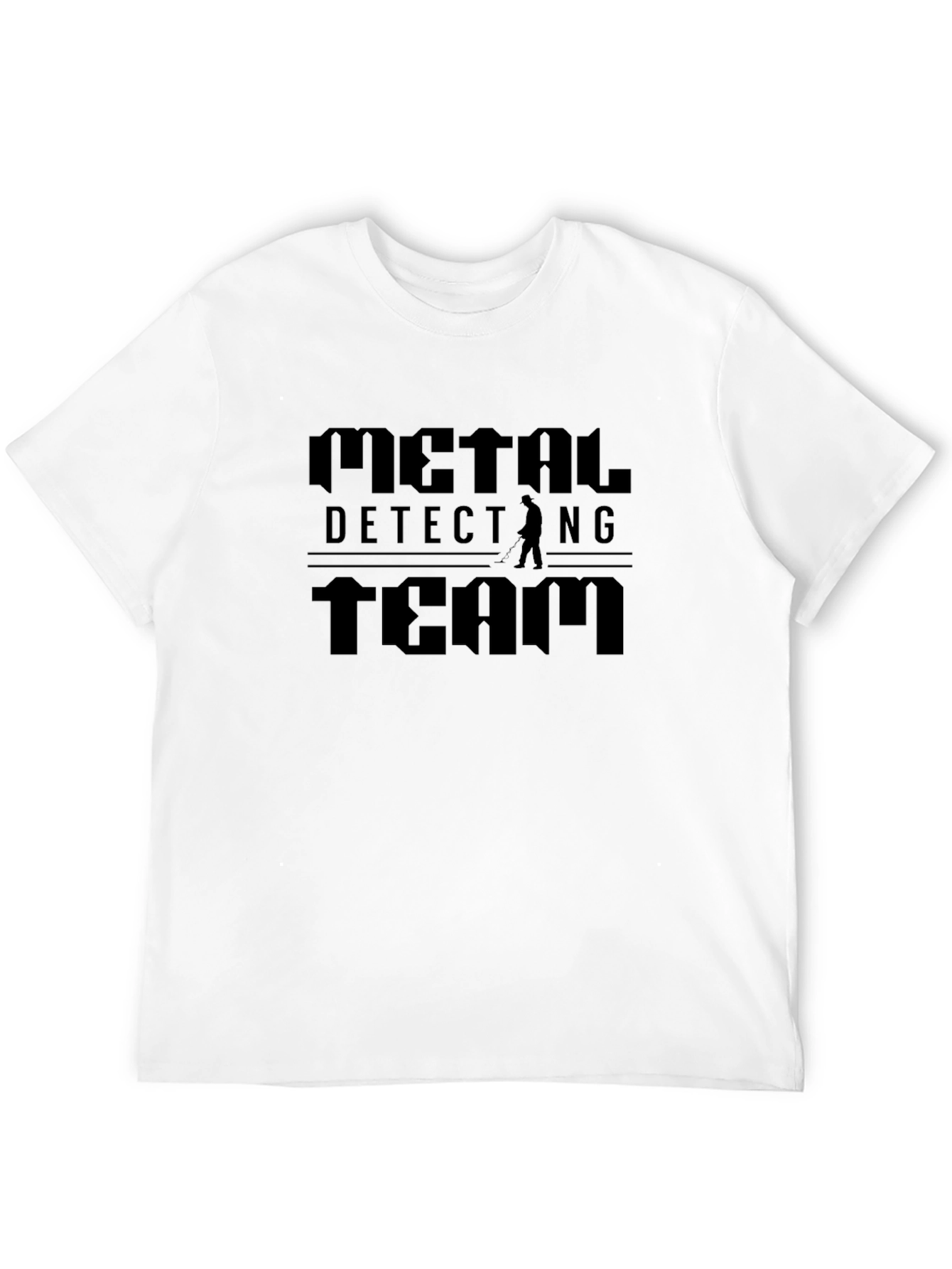 Metal Detecting Team Black Graphic T-Shirt