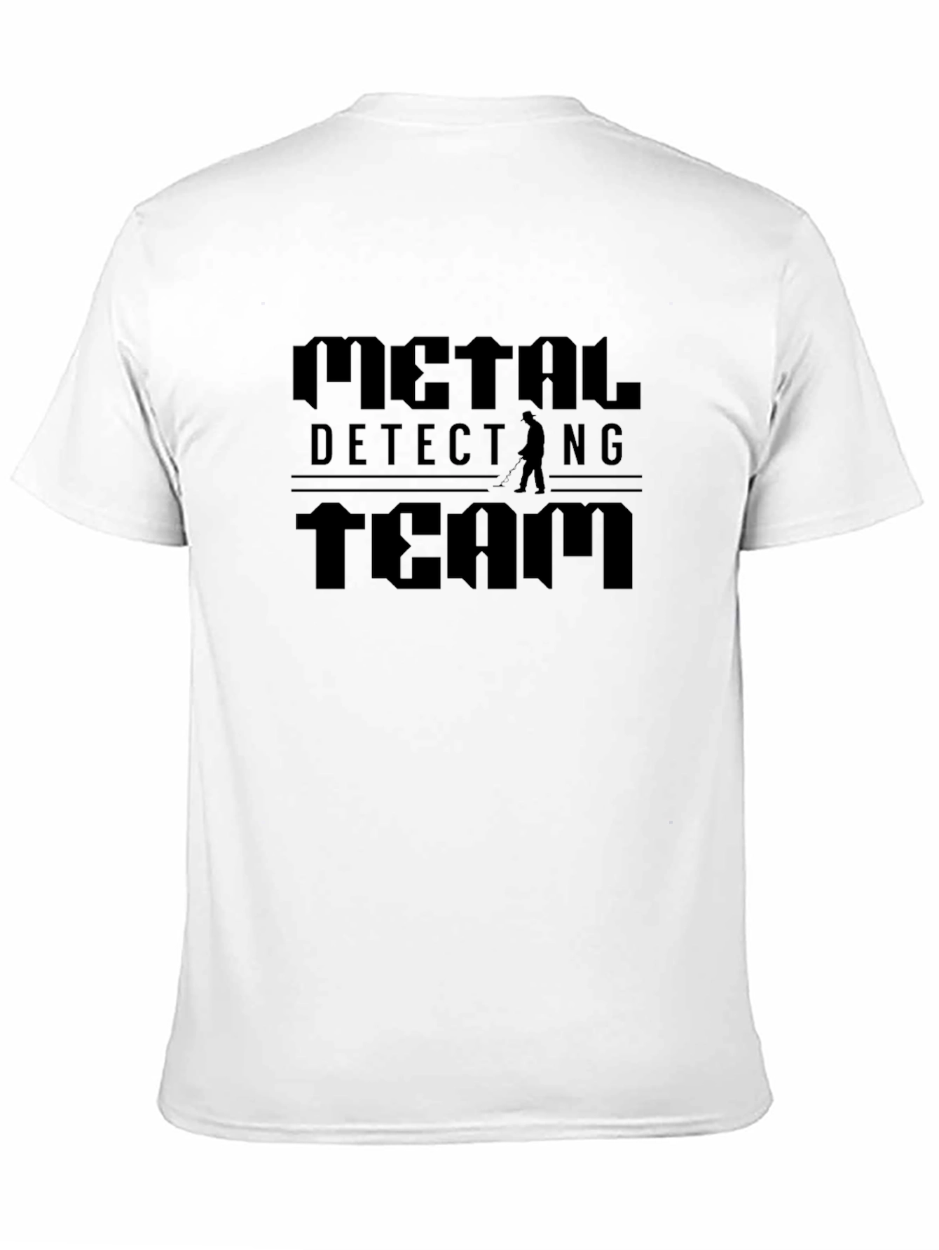 Metal Detecting Team Black Graphic T-Shirt