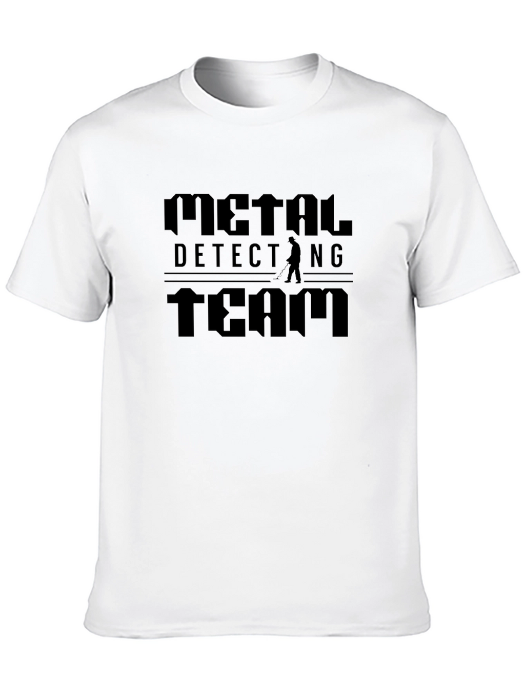 Metal Detecting Team Black Graphic T-Shirt