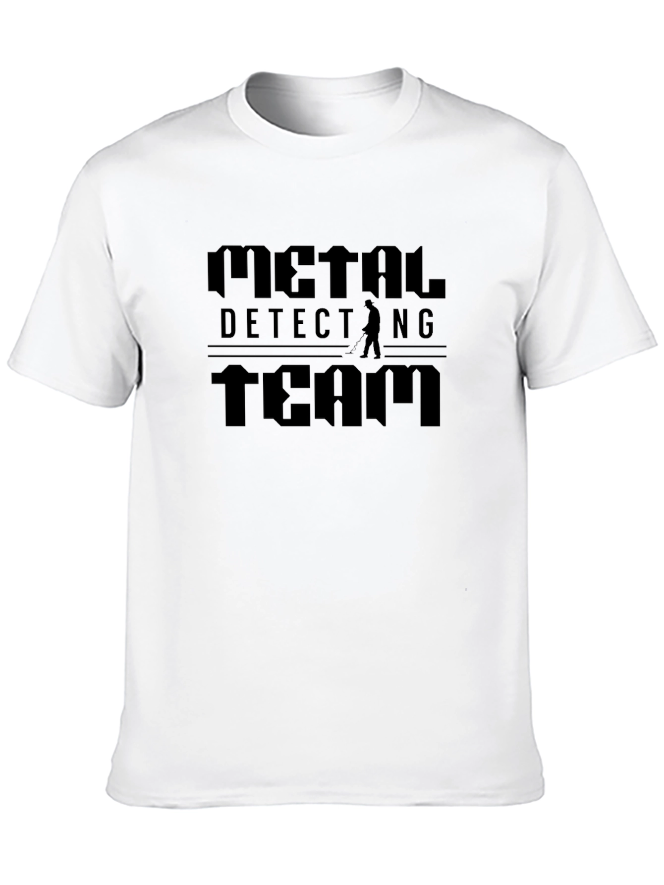 Metal Detecting Team Black Graphic T-Shirt