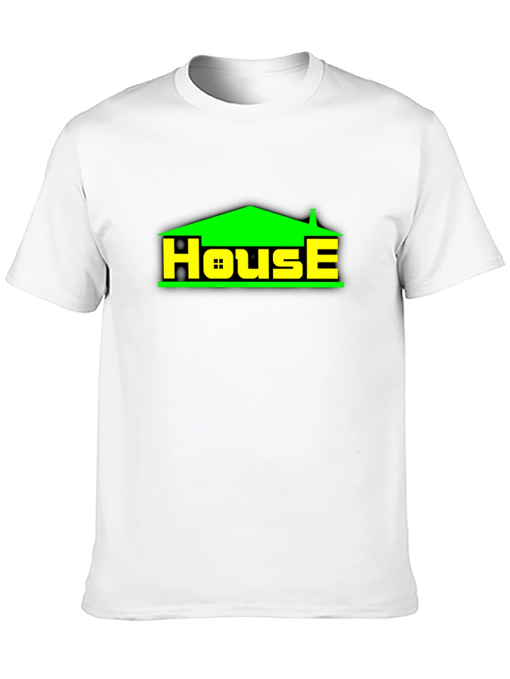 House Graphic T-Shirt - Black Casual Tee