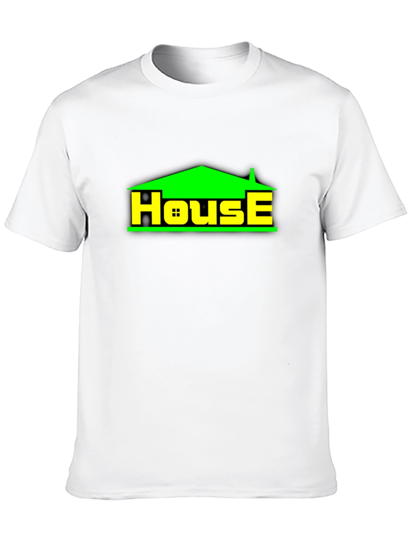 House Graphic T-Shirt - Black Casual Tee