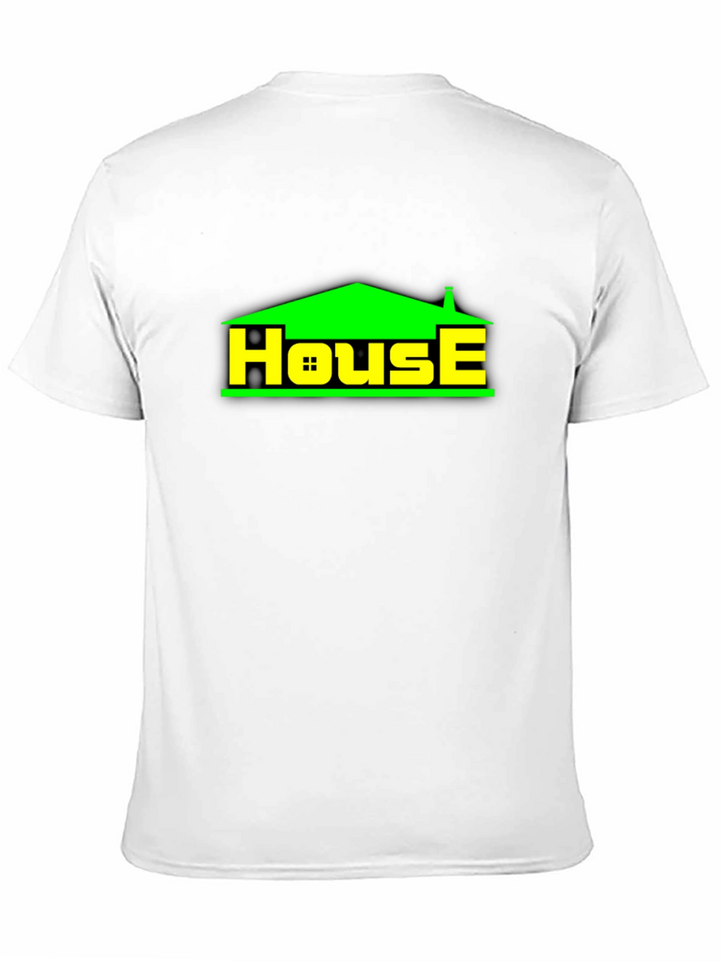 House Graphic T-Shirt - Black Casual Tee