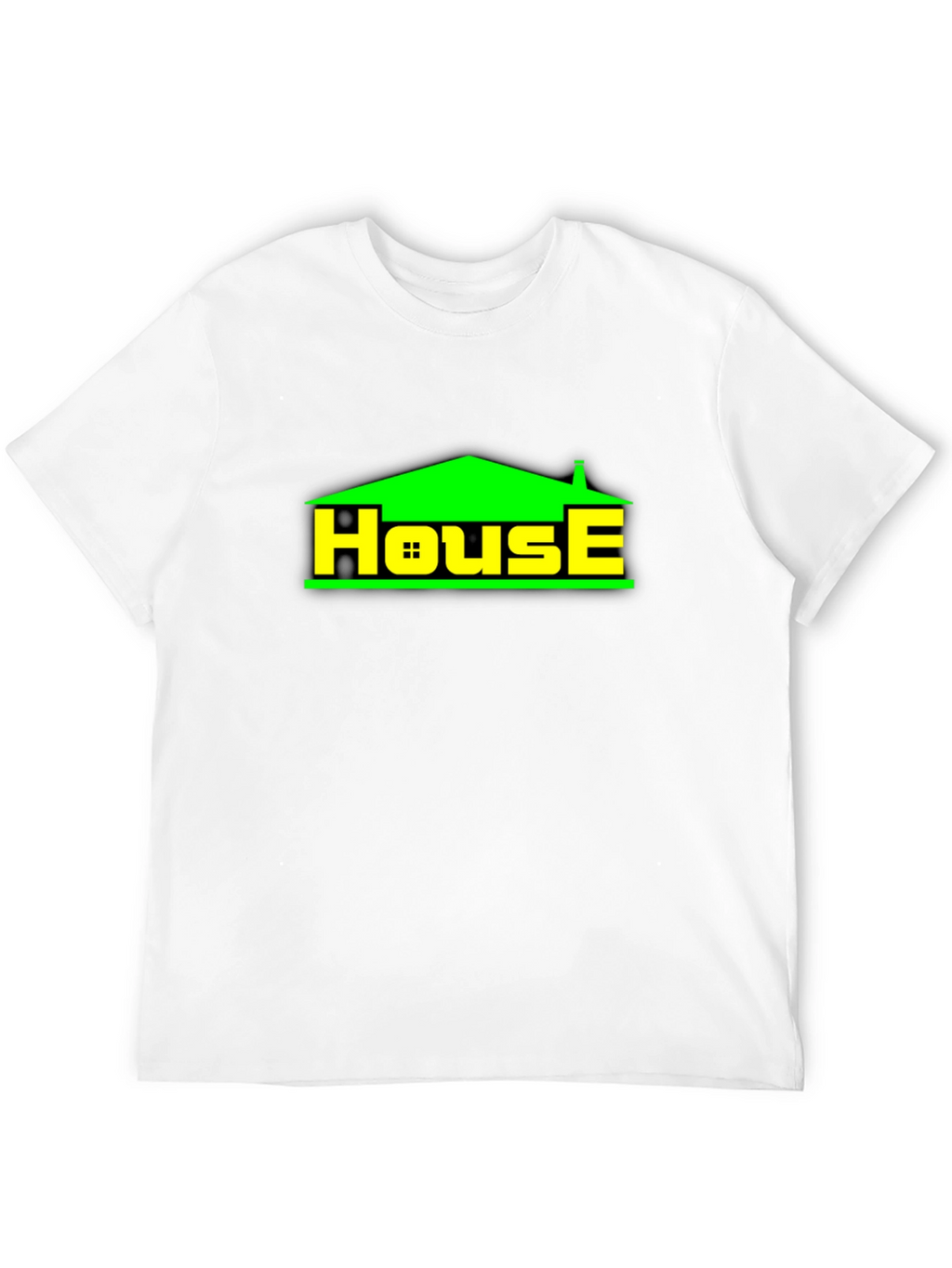 House Graphic T-Shirt - Black Casual Tee