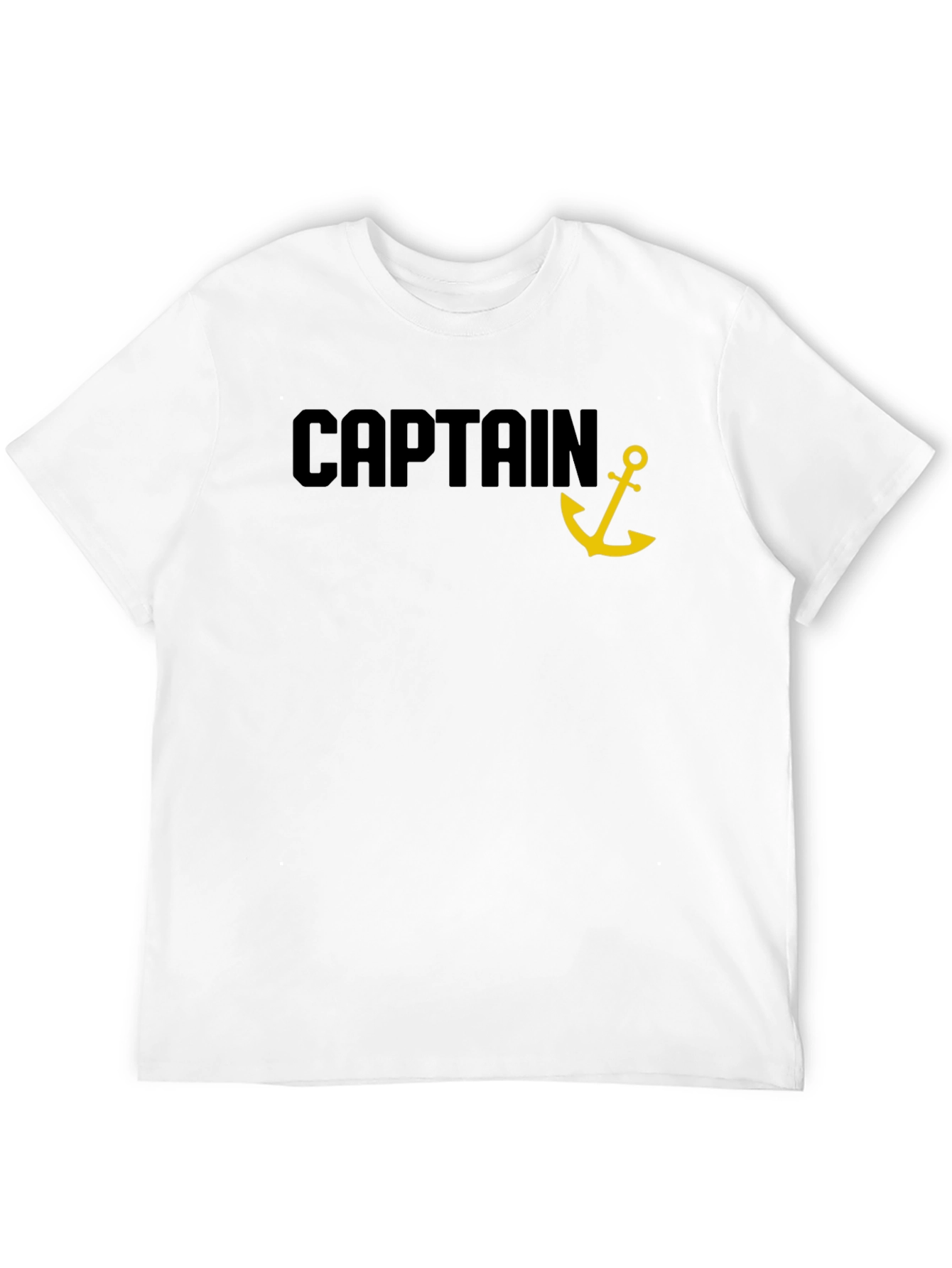 Captain Anchor Black T-Shirt