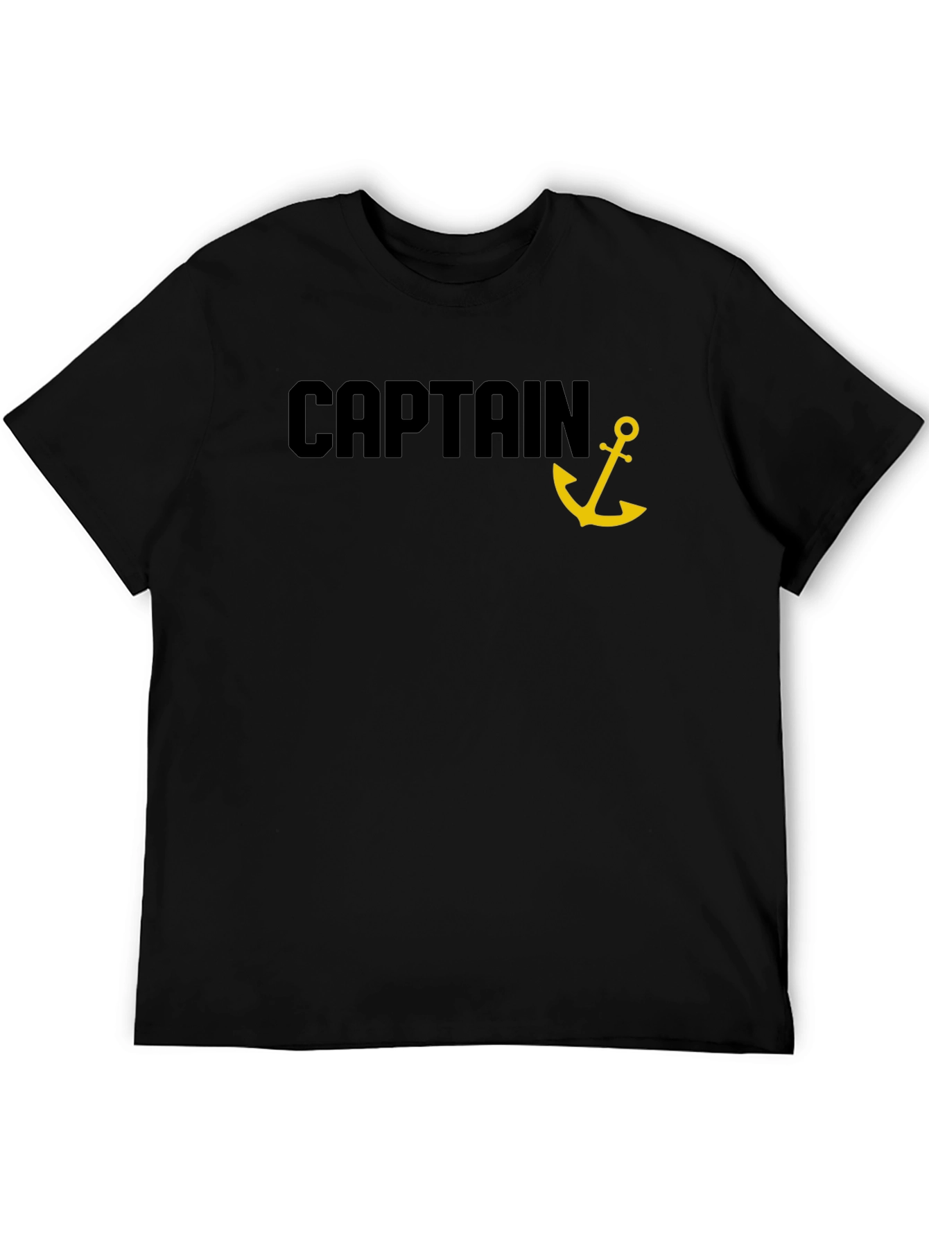 Captain Anchor Black T-Shirt