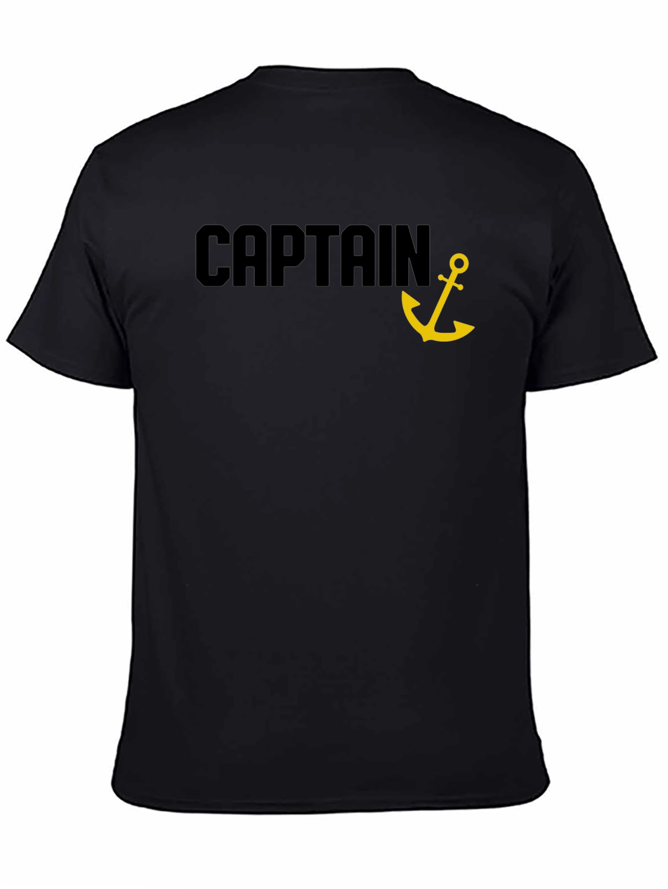 Captain Anchor Black T-Shirt