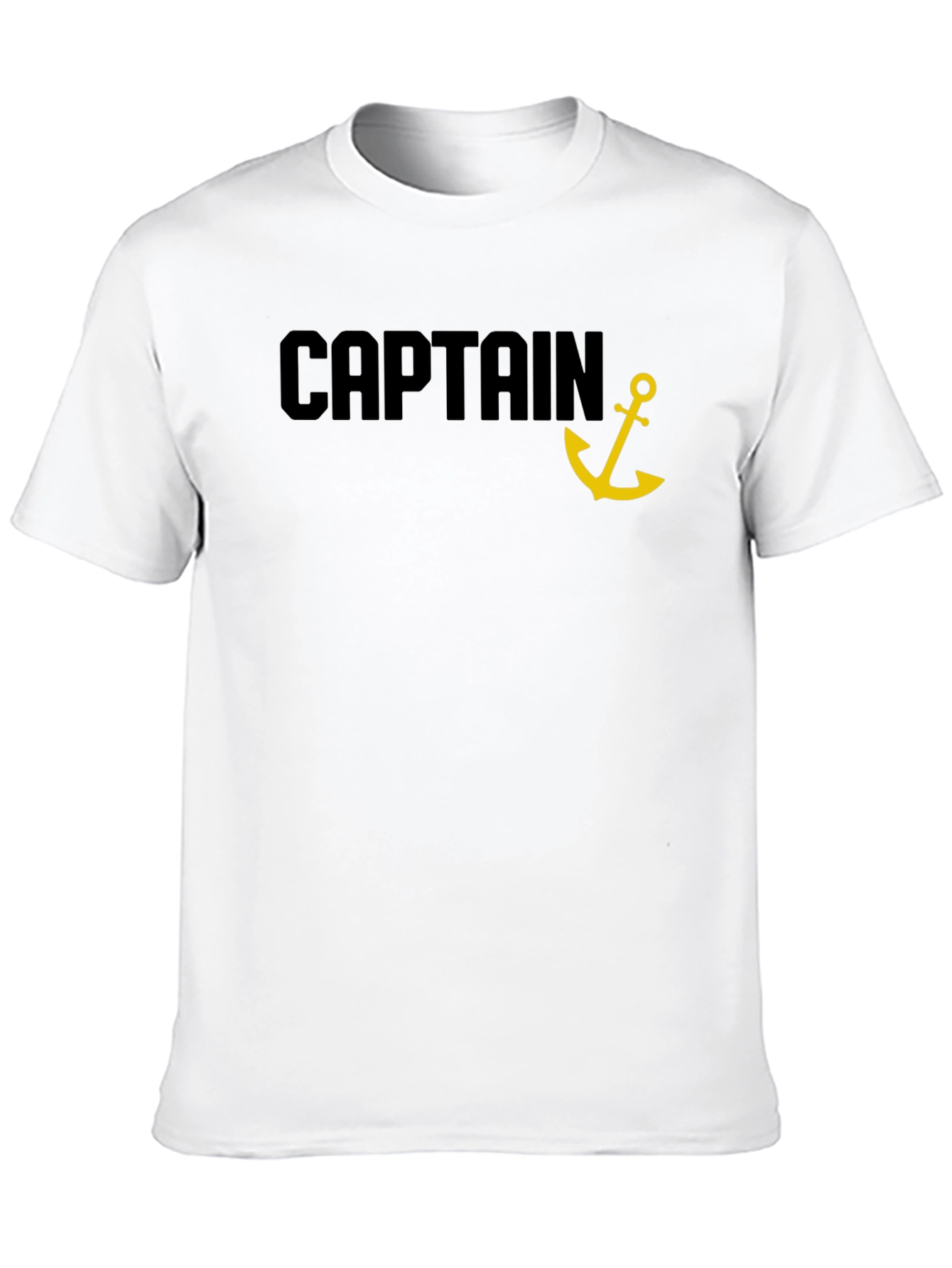 Captain Anchor Black T-Shirt