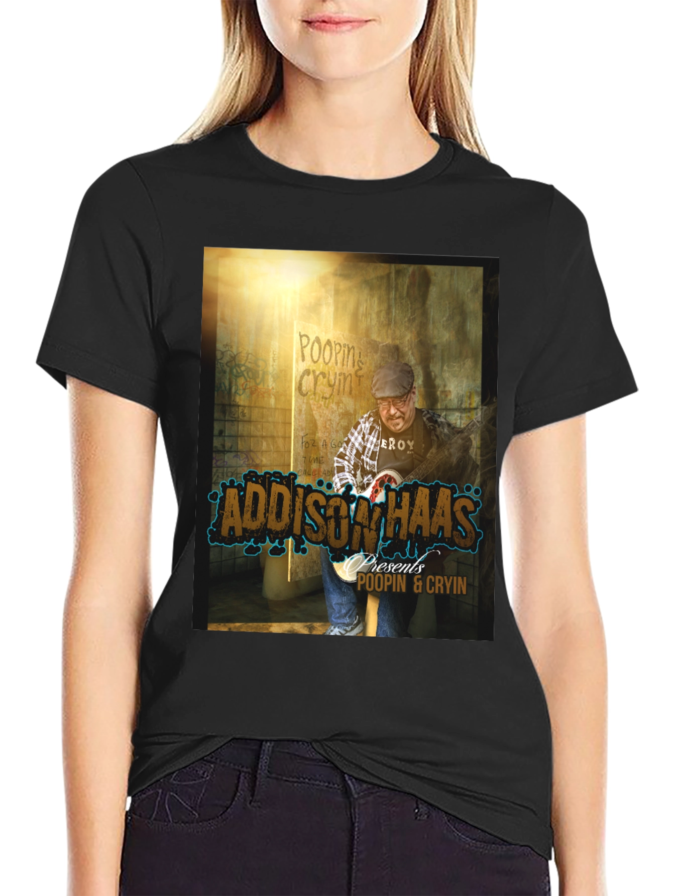 Addison Haas Poopin & Cryin Graphic T-Shirt