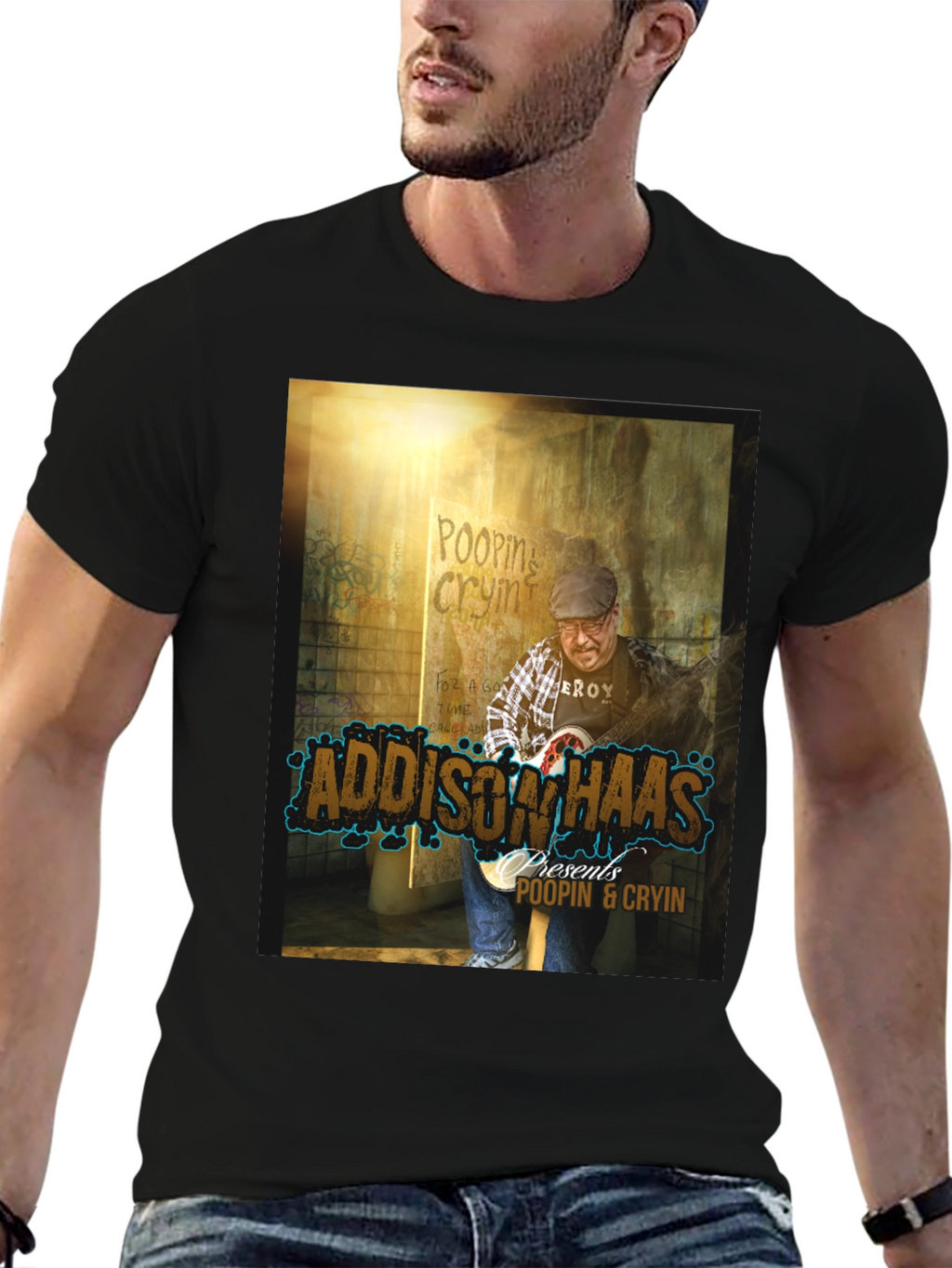 Addison Haas Poopin & Cryin Graphic T-Shirt
