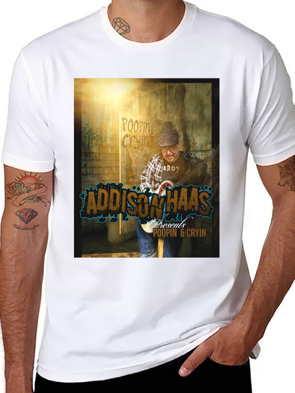 Addison Haas Poopin & Cryin Graphic T-Shirt