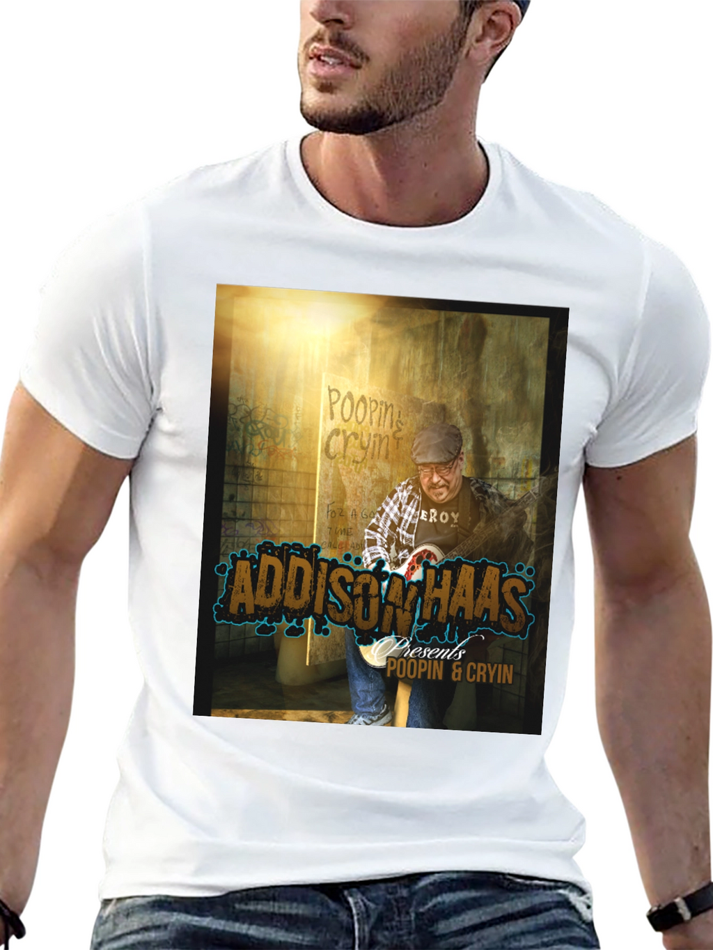 Addison Haas Poopin & Cryin Graphic T-Shirt