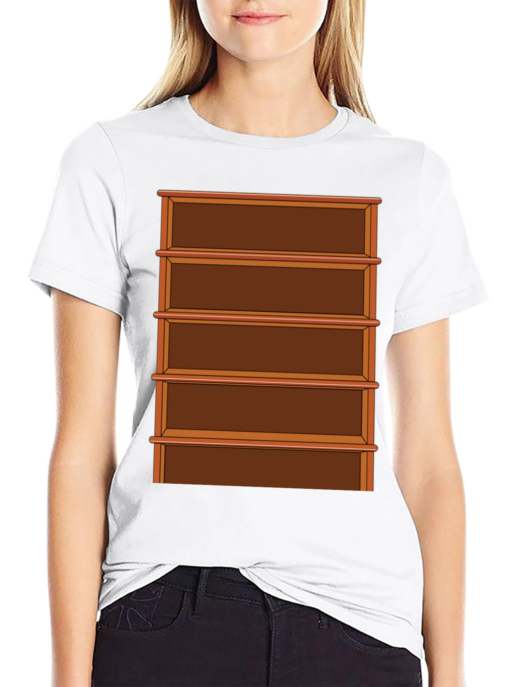 Shelf Graphic T-Shirt - Book Lover Tee