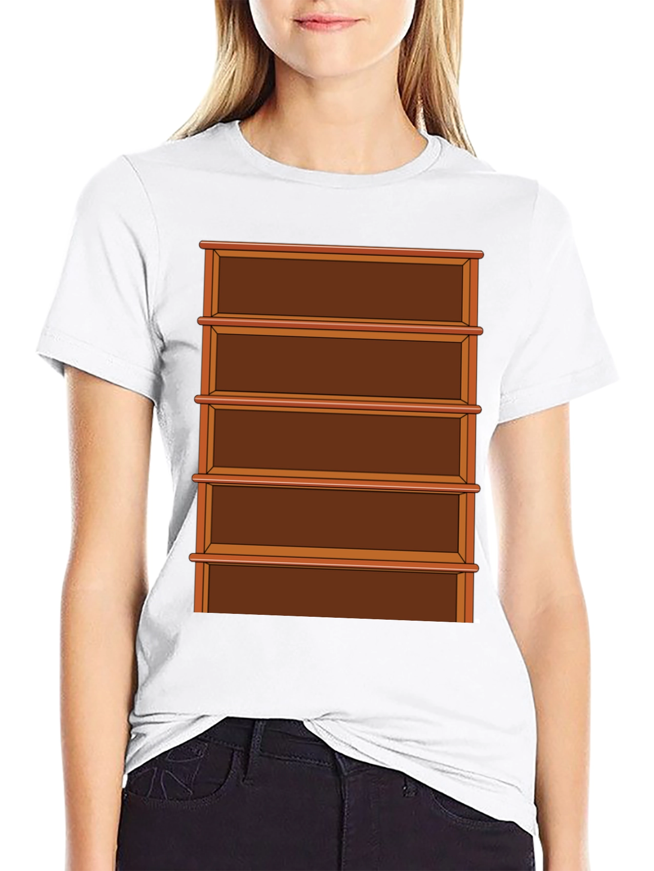 Shelf Graphic T-Shirt - Book Lover Tee