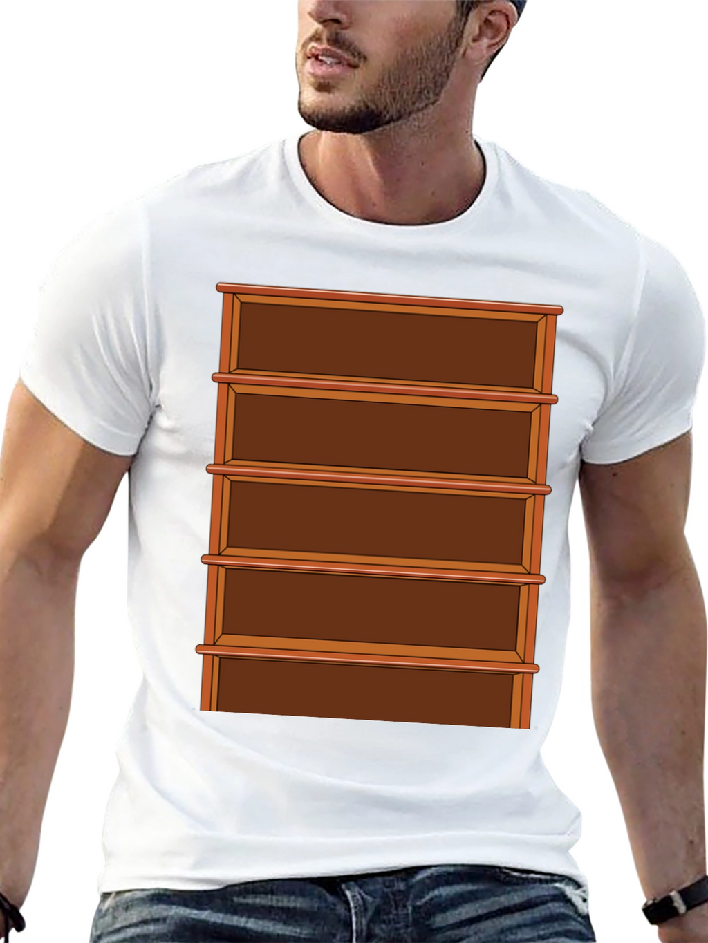 Shelf Graphic T-Shirt - Book Lover Tee