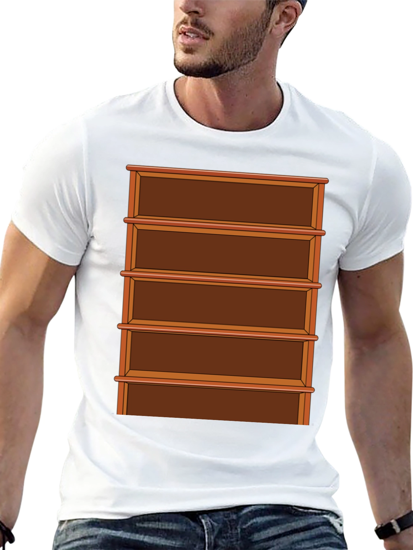 Shelf Graphic T-Shirt - Book Lover Tee