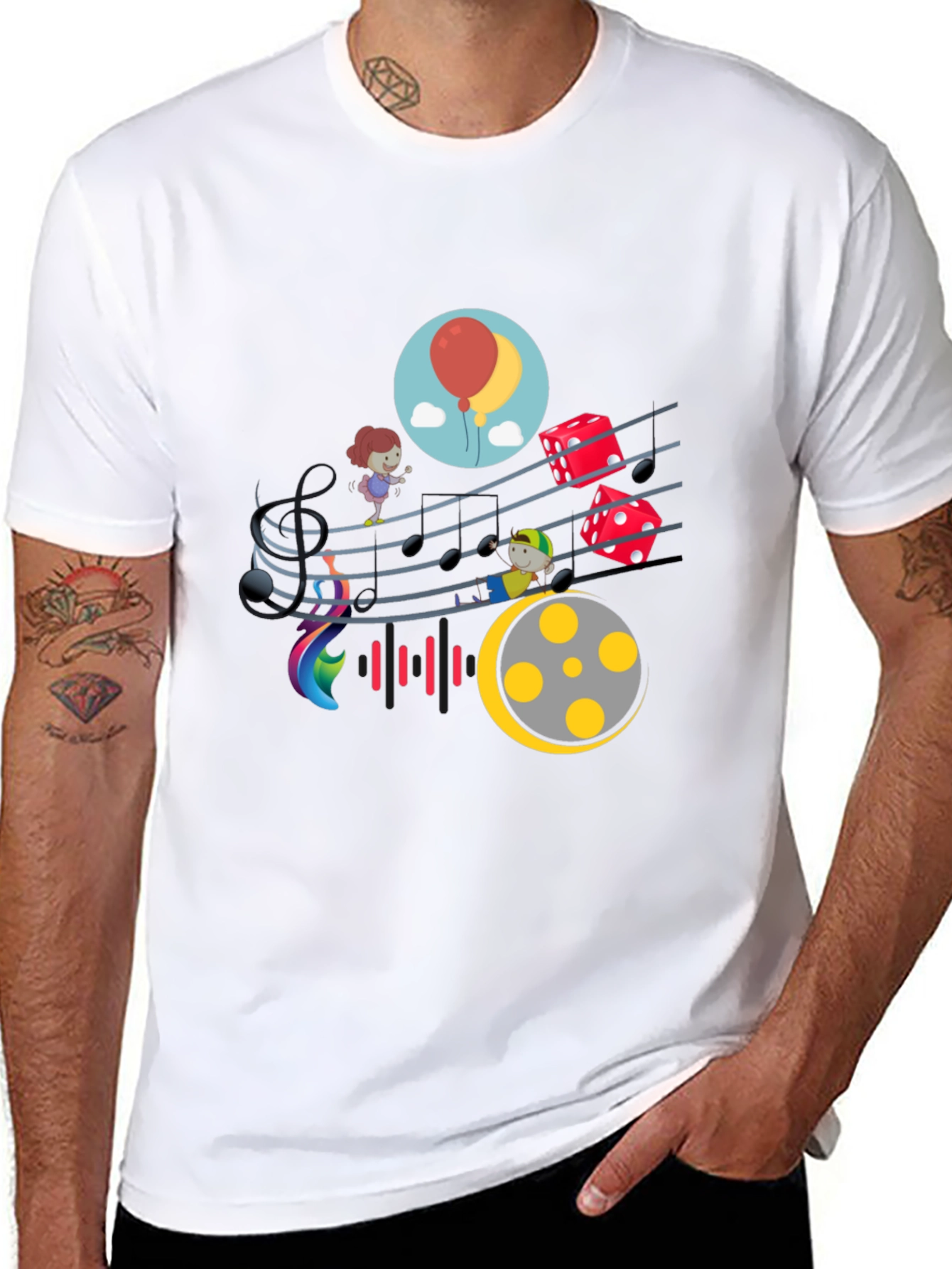 Musical Kids Black T-Shirt