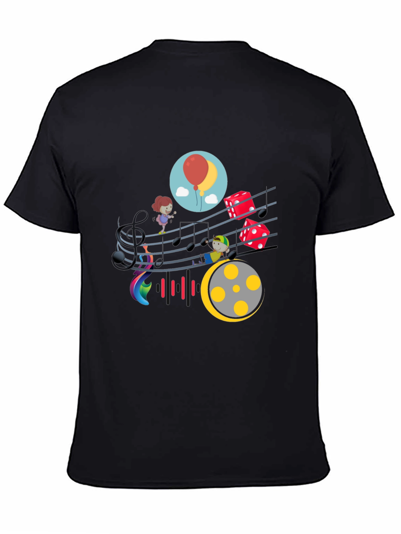 Musical Kids Black T-Shirt