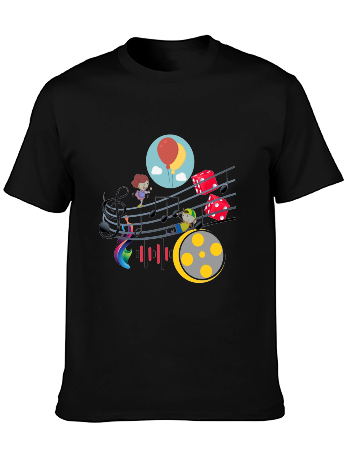 Musical Kids Black T-Shirt