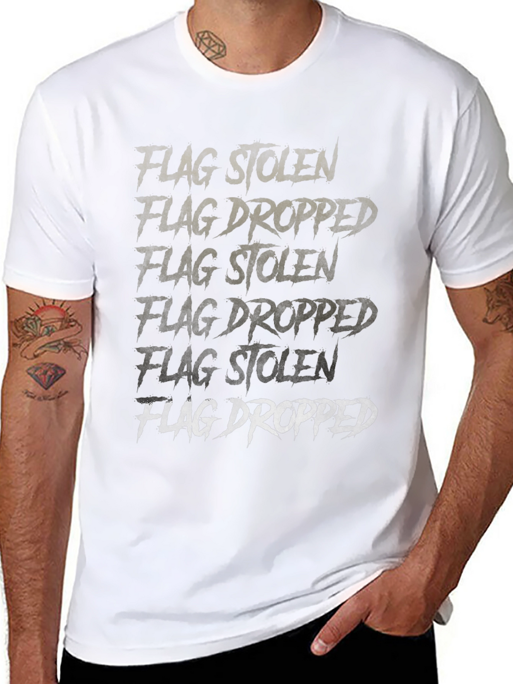 Flag Stolen Dropped Graphic T-Shirt