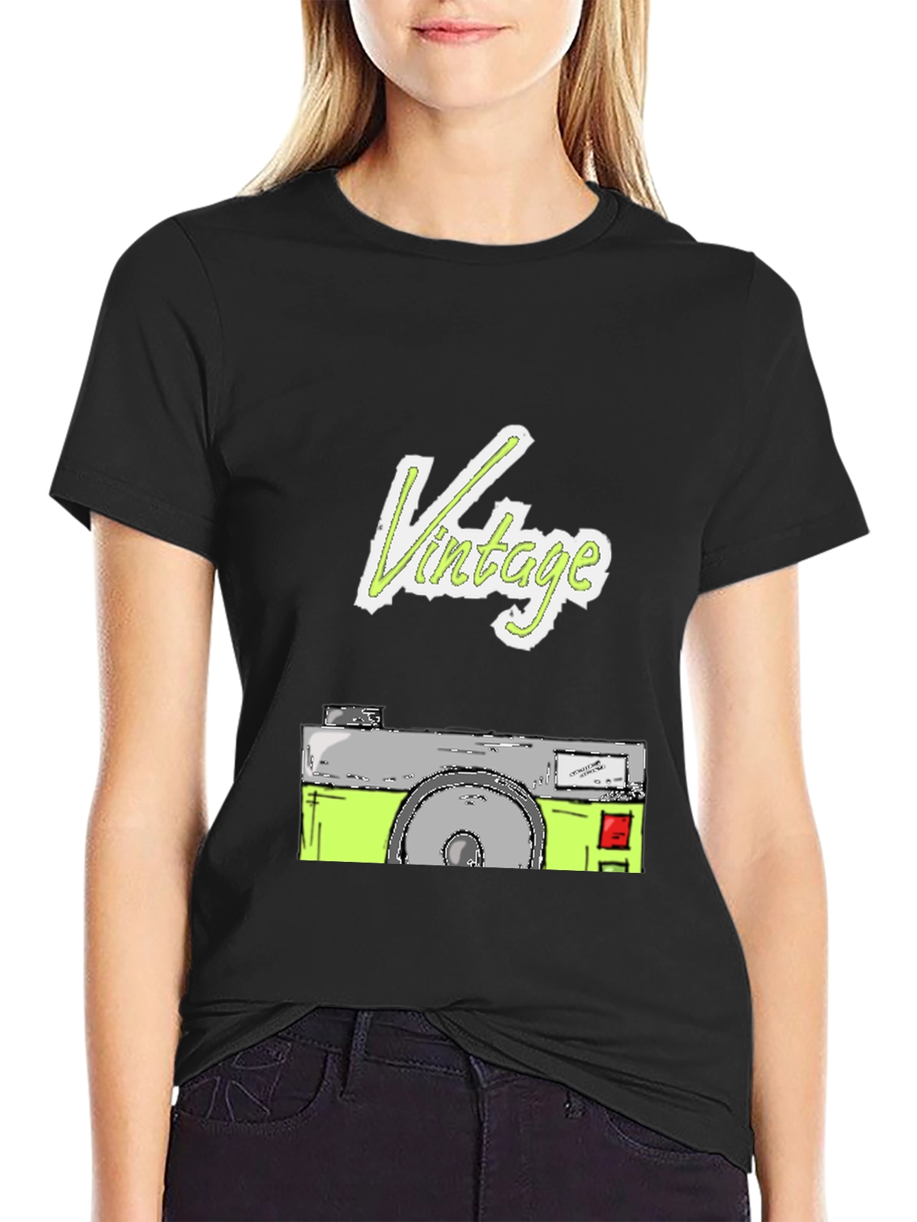 Vintage Camera Graphic Tee - Cool Retro Style