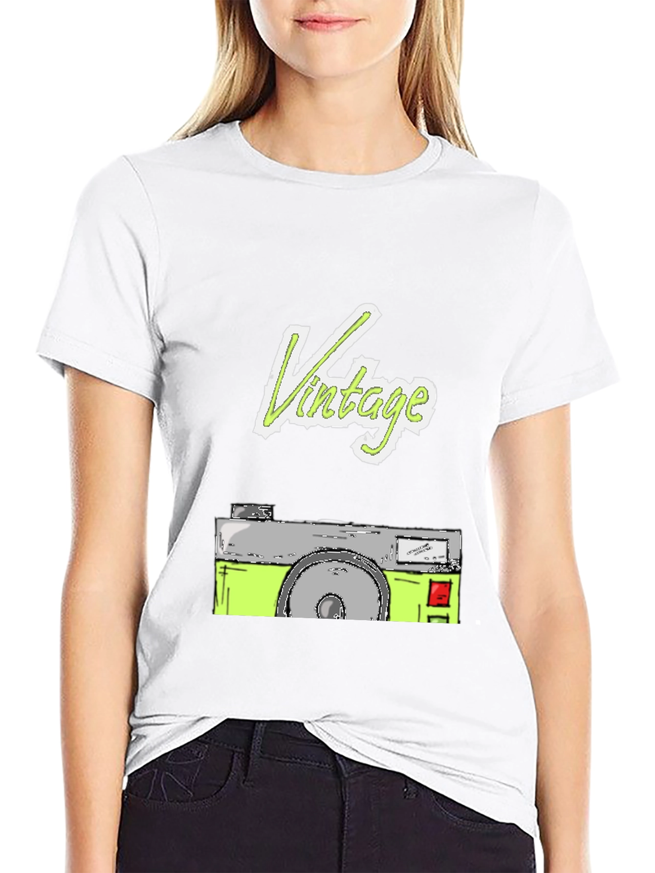 Vintage Camera Graphic Tee - Cool Retro Style