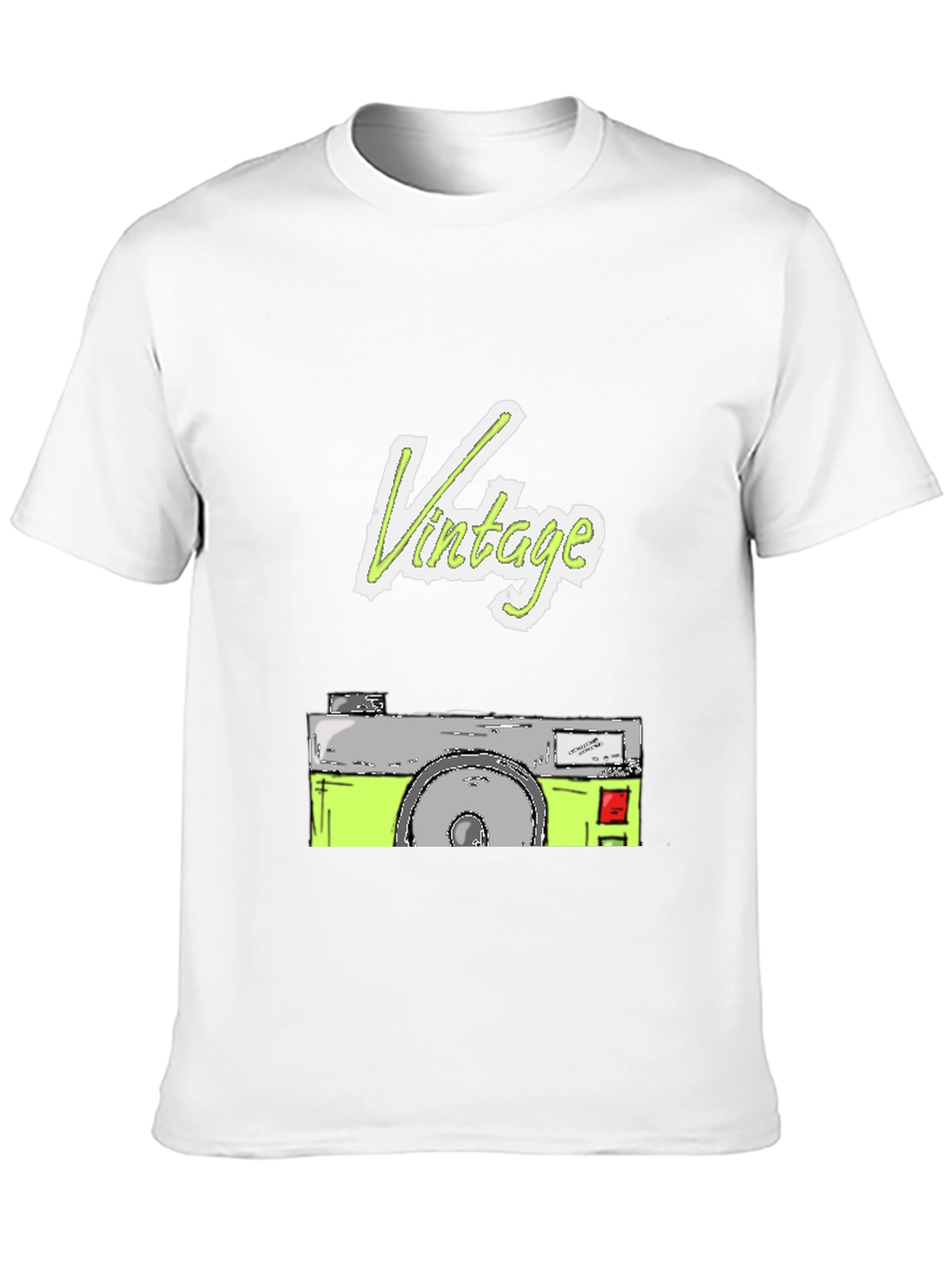 Vintage Camera Graphic Tee - Cool Retro Style