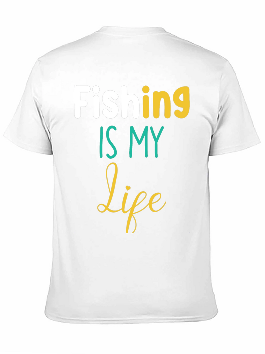 Fishing Is My Life Black T-Shirt