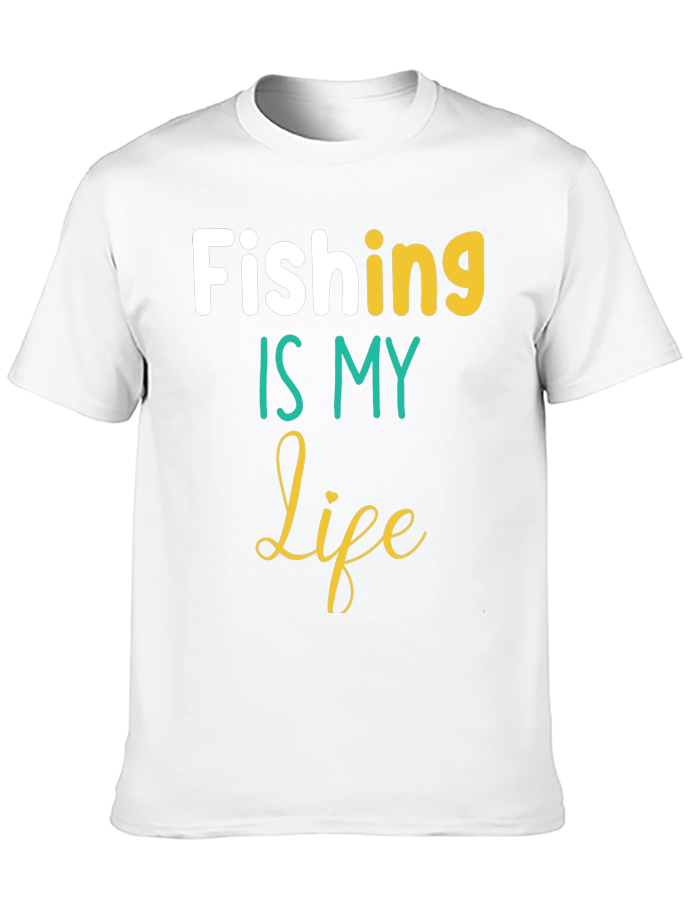 Fishing Is My Life Black T-Shirt