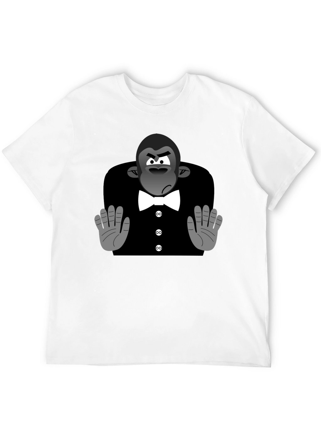 Cartoon Gorilla Tuxedo T-Shirt