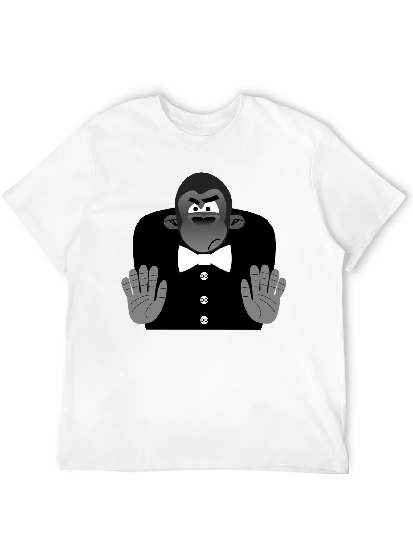 Cartoon Gorilla Tuxedo T-Shirt