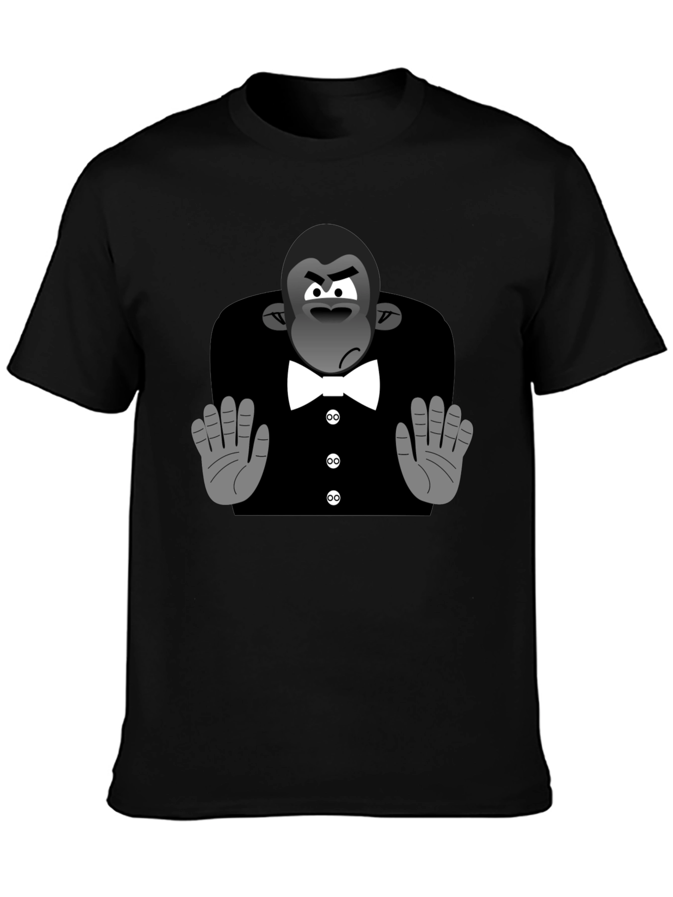 Cartoon Gorilla Tuxedo T-Shirt