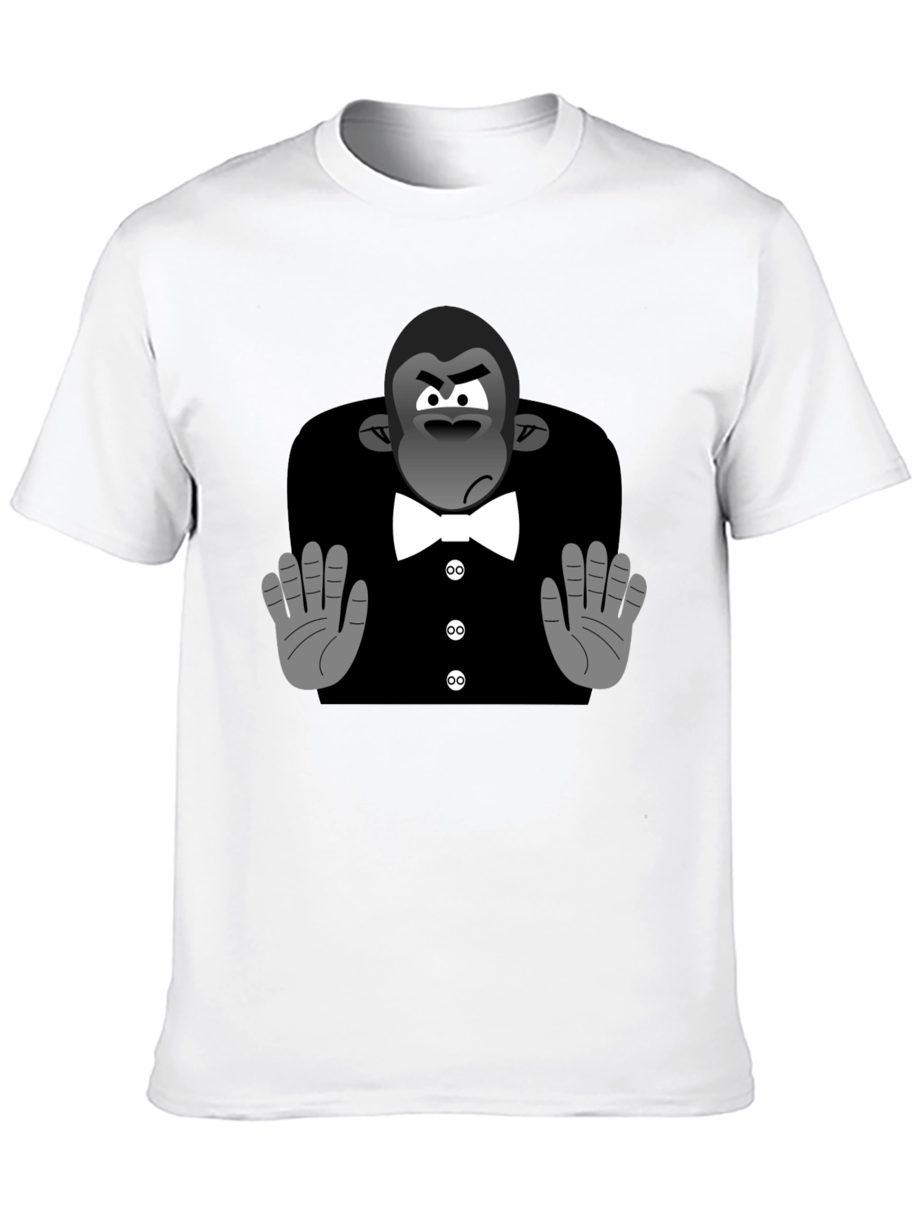 Cartoon Gorilla Tuxedo T-Shirt