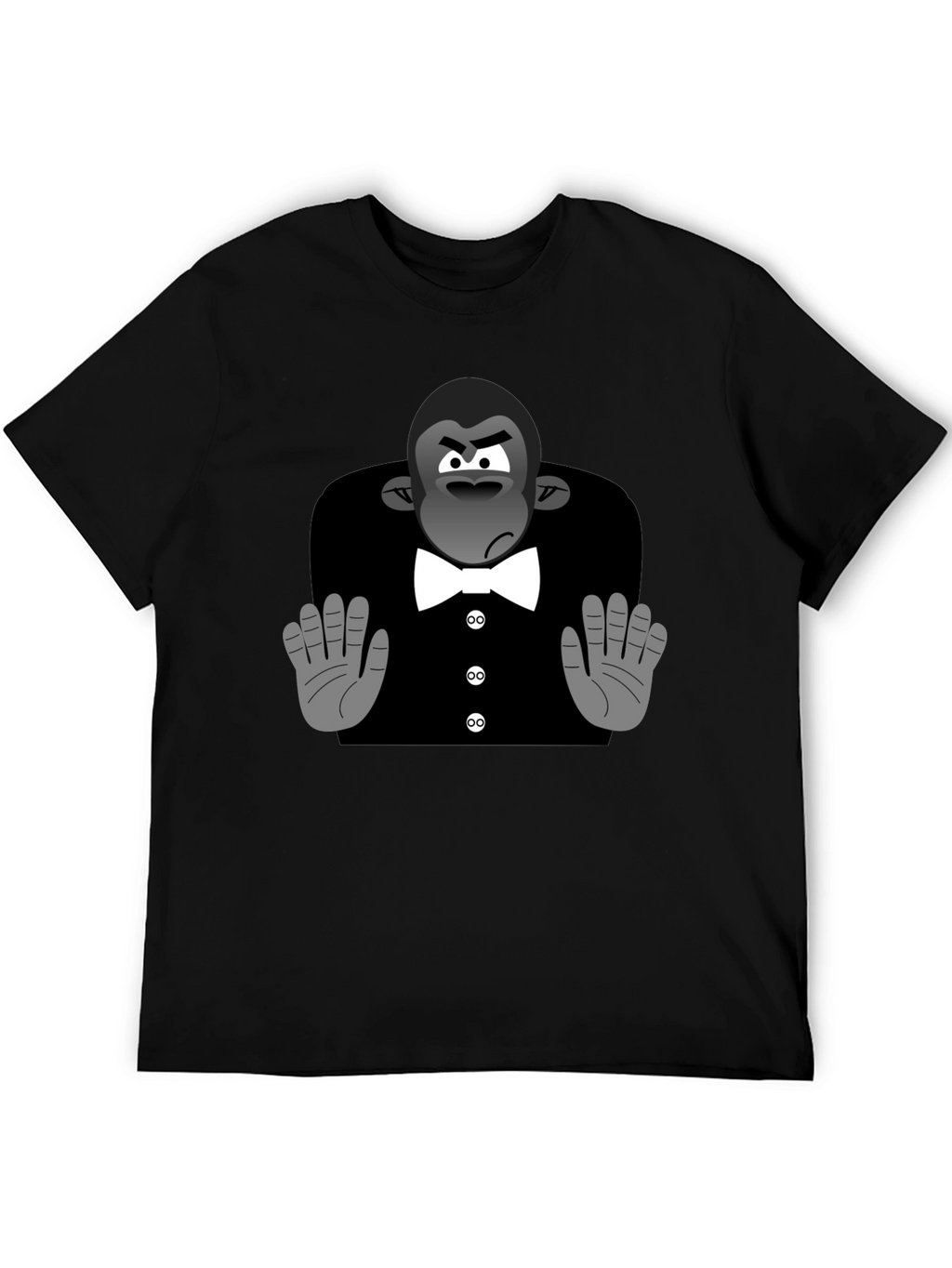 Cartoon Gorilla Tuxedo T-Shirt