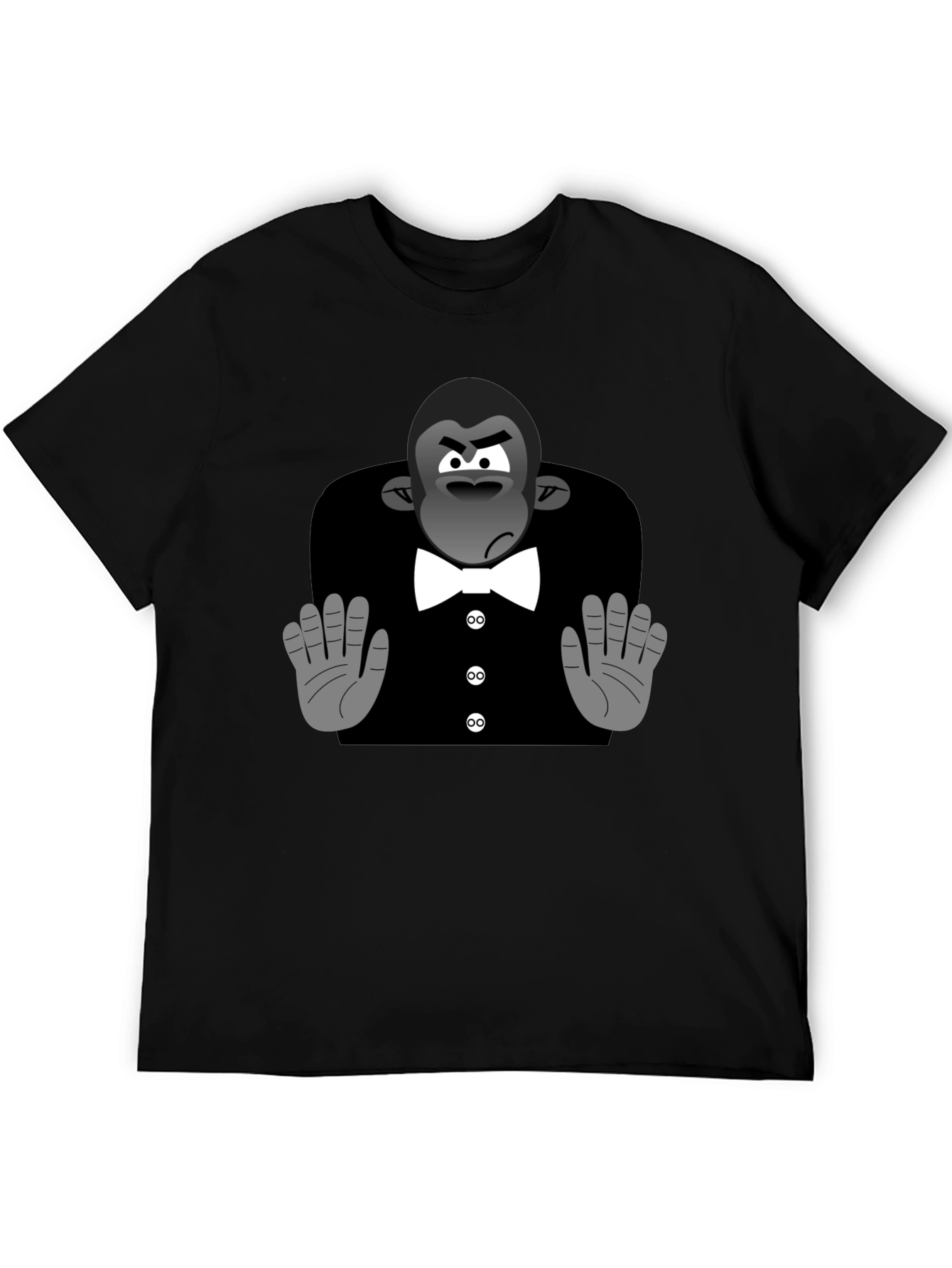 Cartoon Gorilla Tuxedo T-Shirt