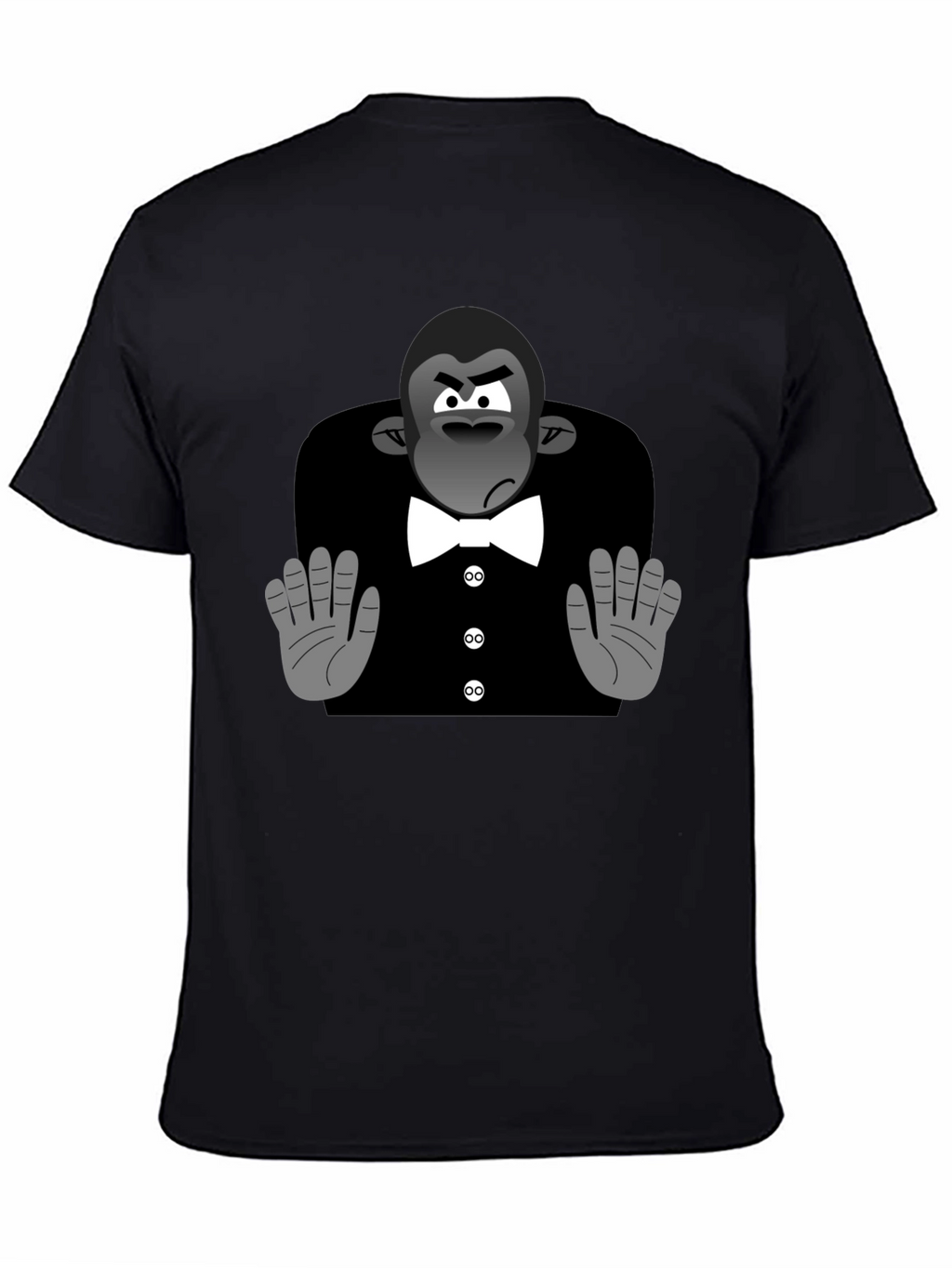 Cartoon Gorilla Tuxedo T-Shirt