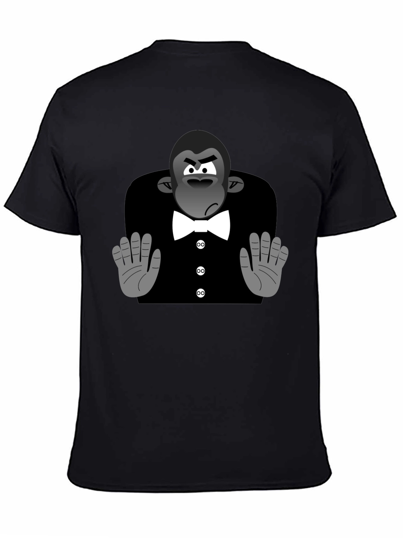 Cartoon Gorilla Tuxedo T-Shirt
