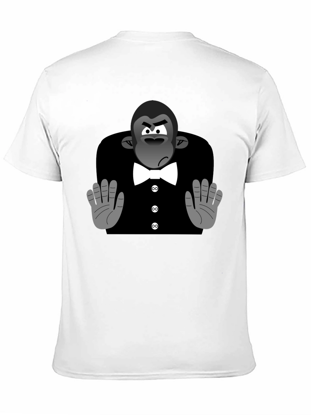 Cartoon Gorilla Tuxedo T-Shirt