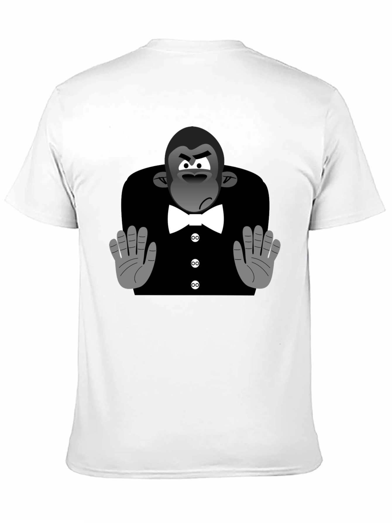 Cartoon Gorilla Tuxedo T-Shirt