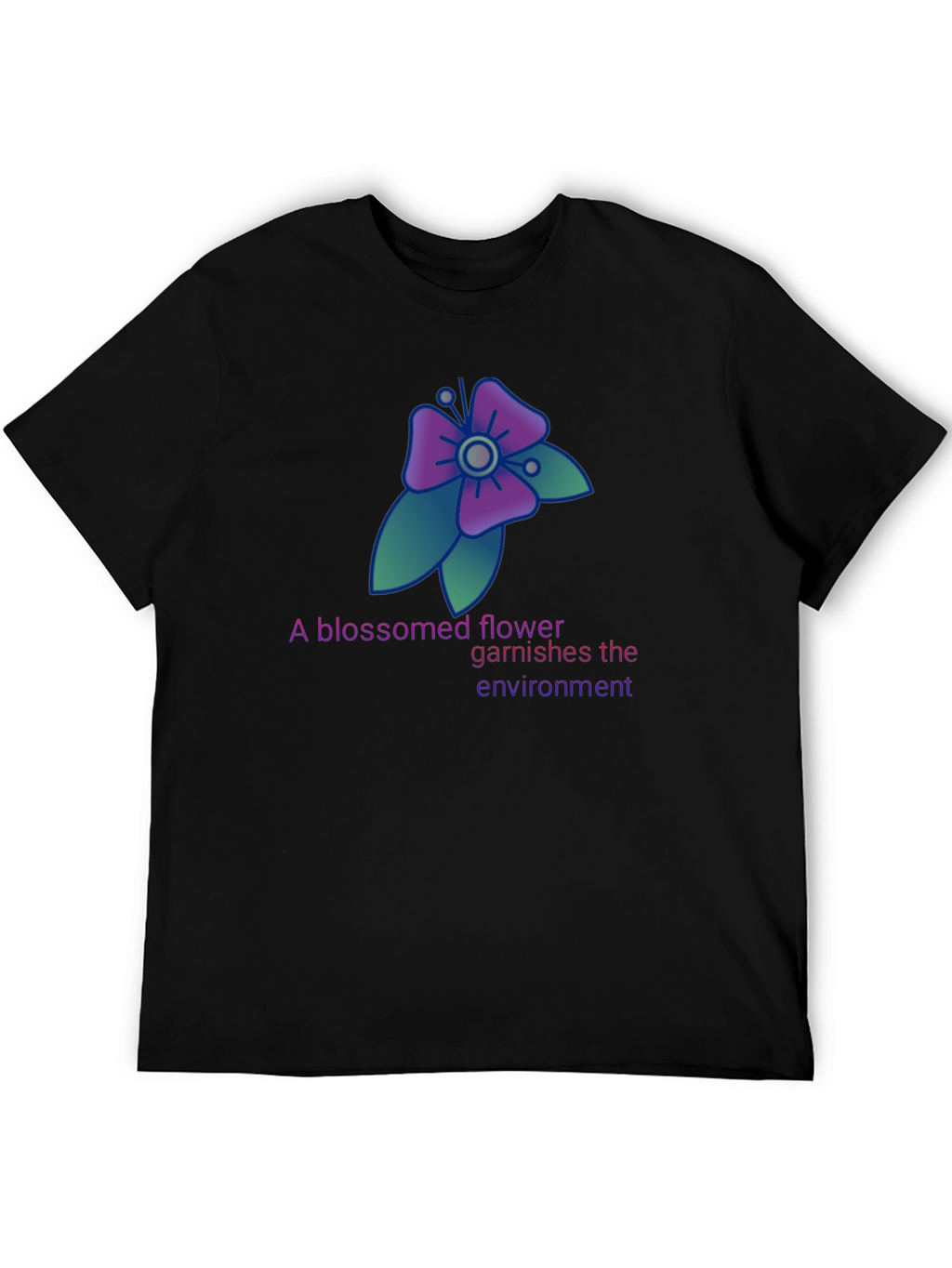 Floral Graphic T-Shirt - Blossomed Flower Design