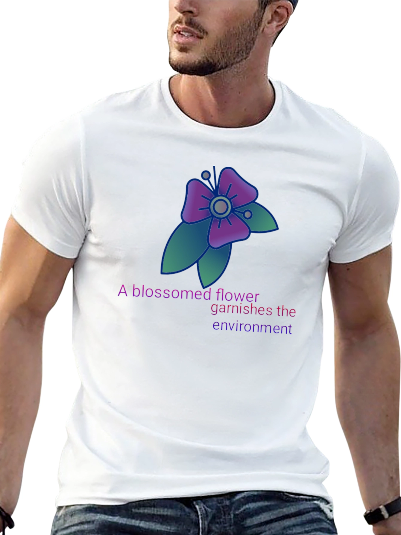 Floral Graphic T-Shirt - Blossomed Flower Design