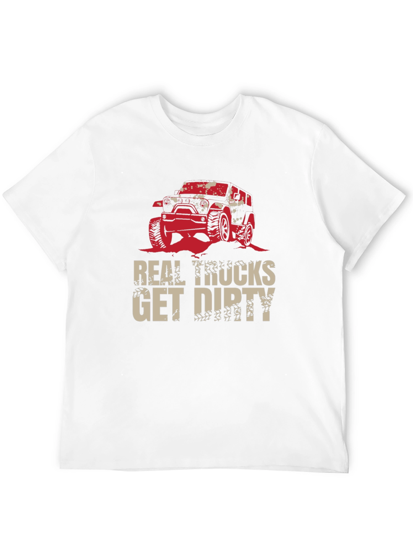 Real Trucks Get Dirty Black T-Shirt