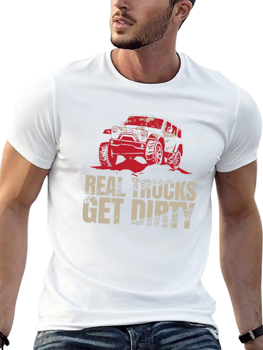 Real Trucks Get Dirty Black T-Shirt