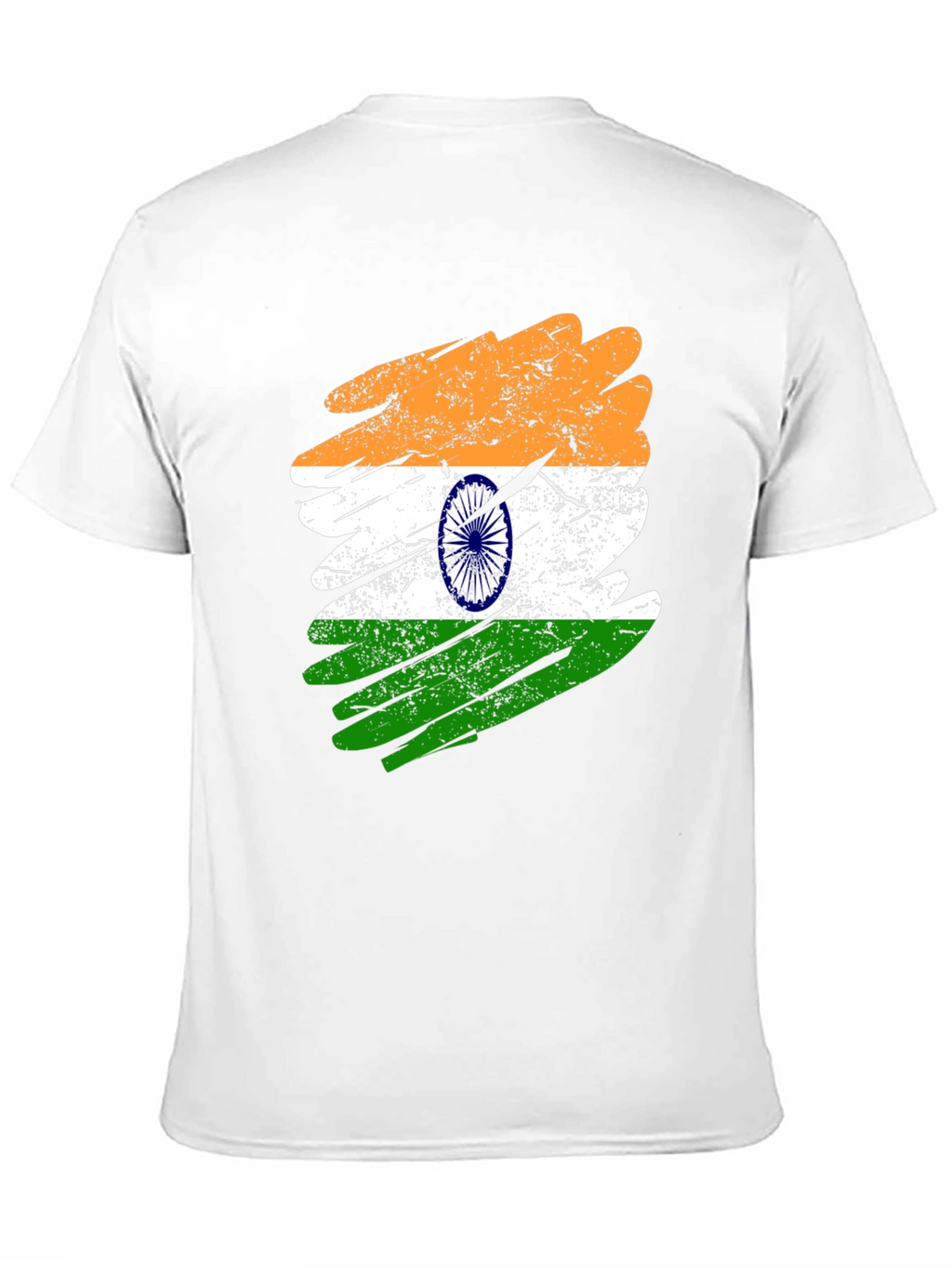 India Flag Brush Stroke Graphic T-Shirt
