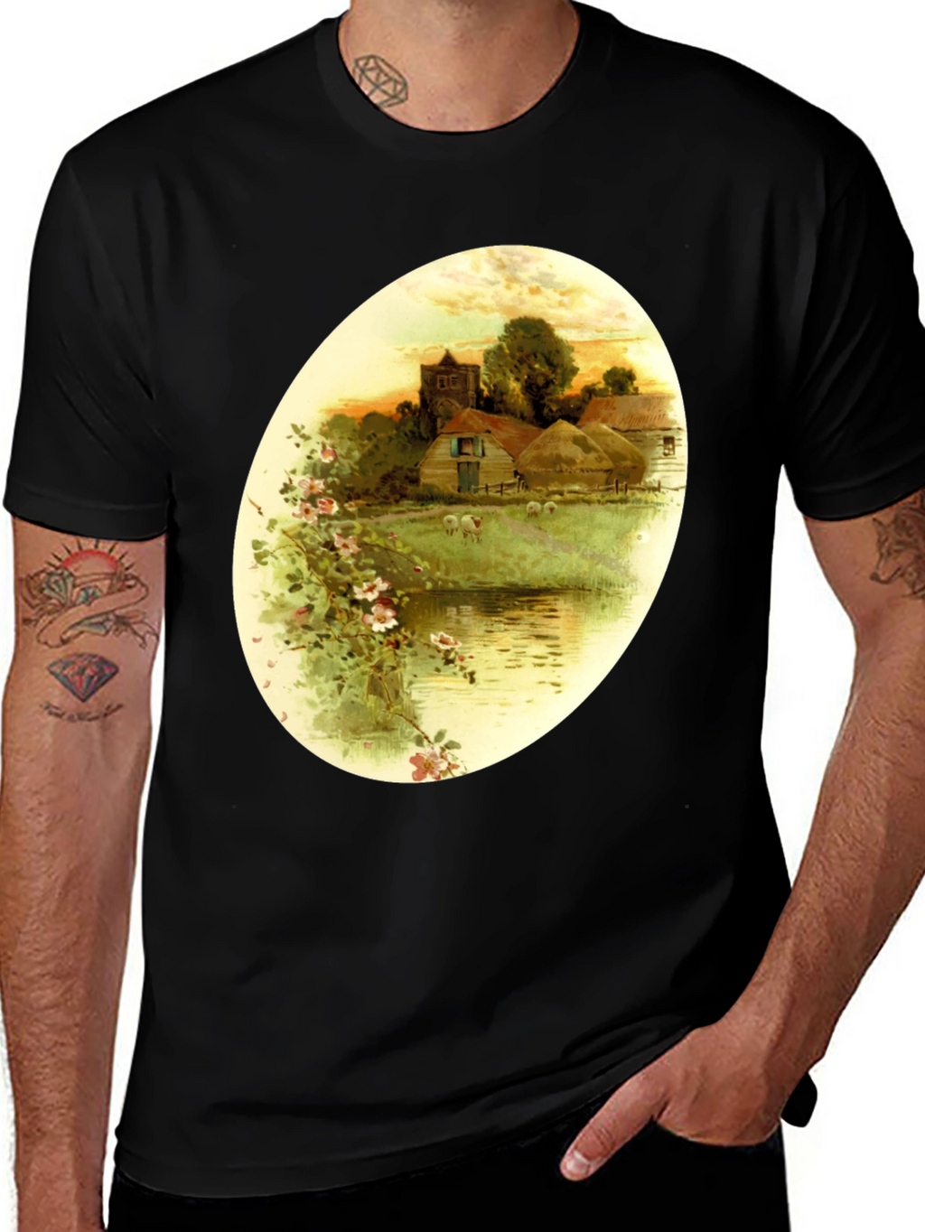 Rustic Farmhouse Art T-Shirt