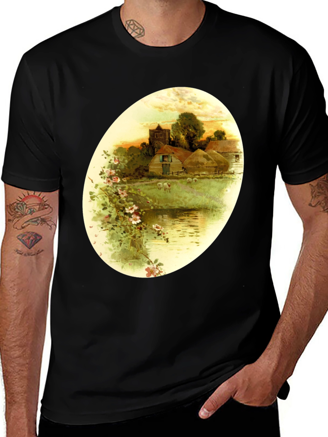 Rustic Farmhouse Art T-Shirt