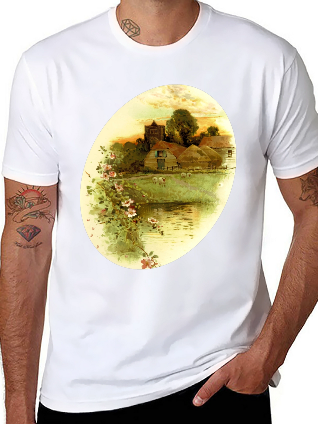 Rustic Farmhouse Art T-Shirt