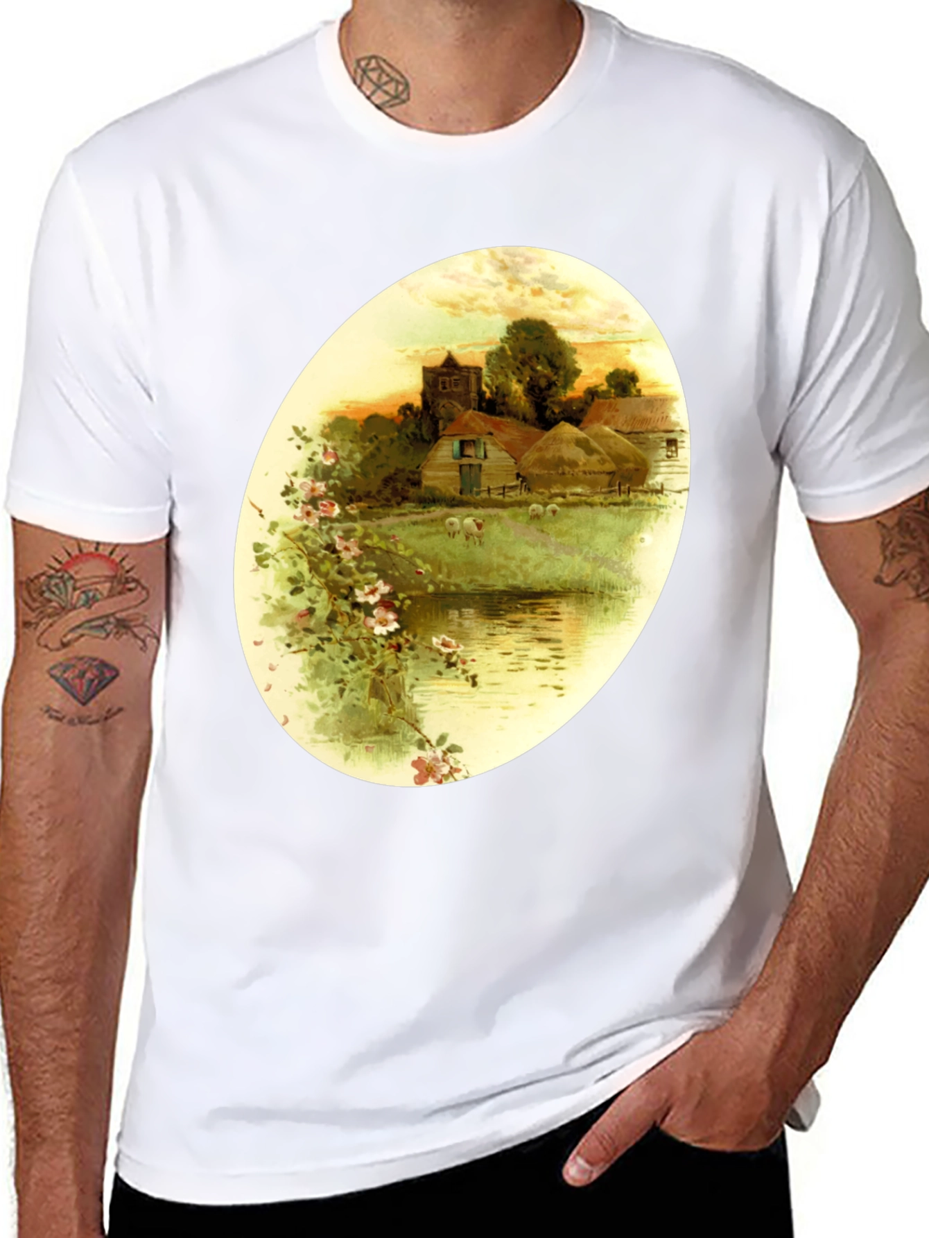 Rustic Farmhouse Art T-Shirt