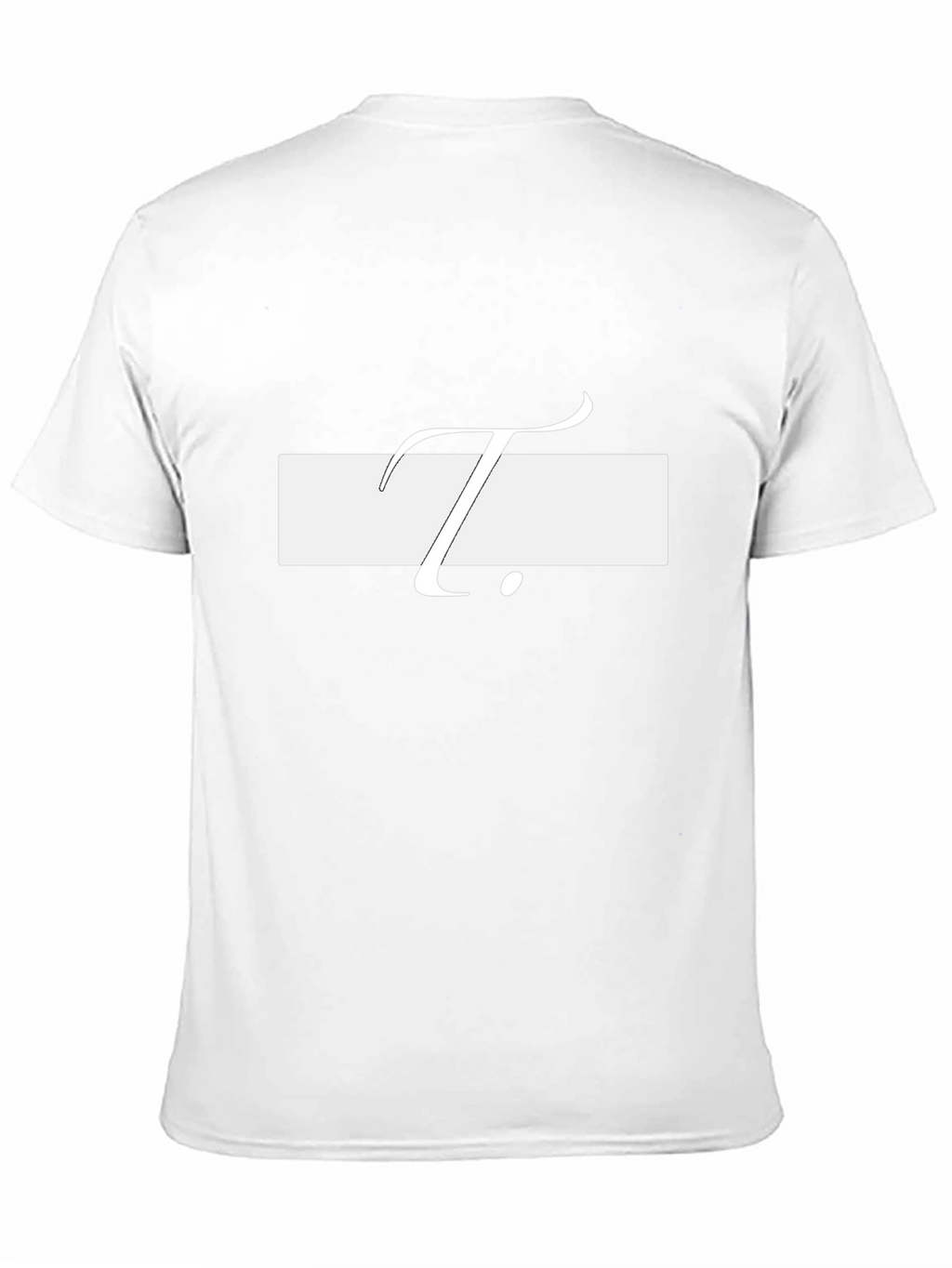 Minimalist Black T-Shirt with White T Design