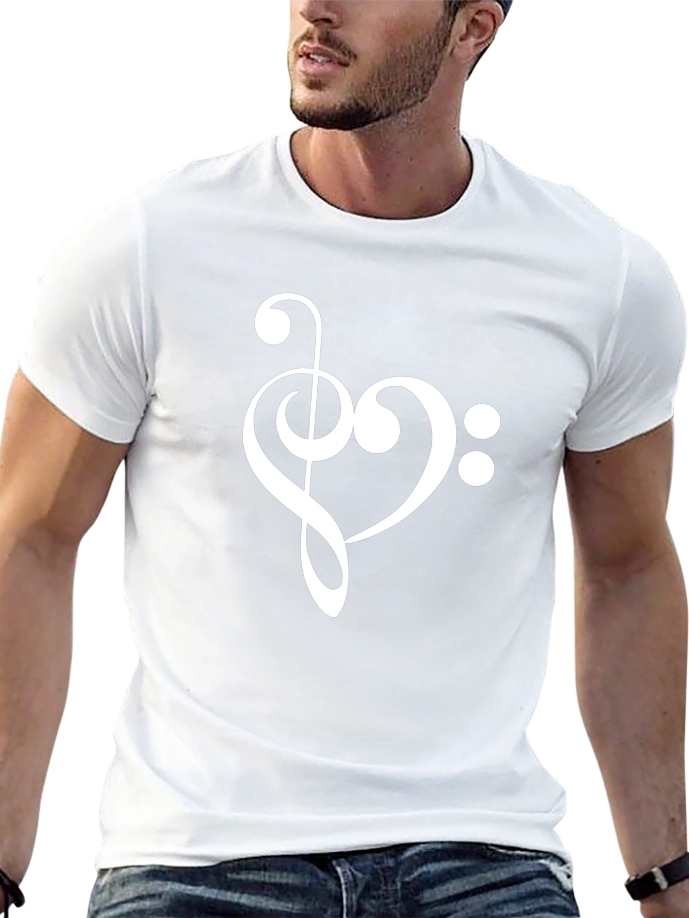 Musical Heart T-Shirt - Stylish Graphic Tee
